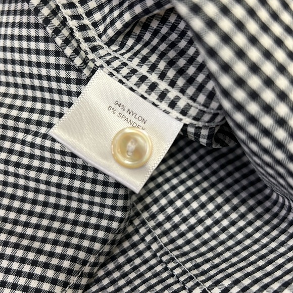 Peter Millar Vanderbilt University Embroidered Long Sleeve Gingham Blouse XL - Picture 6 of 10